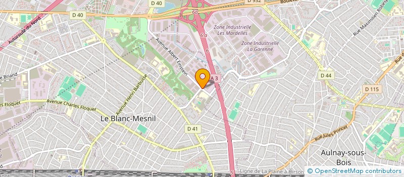 localisation de l'entreprise LA SECURITE INCENDIE FRANCAISE à LE BLANC-MESNIL