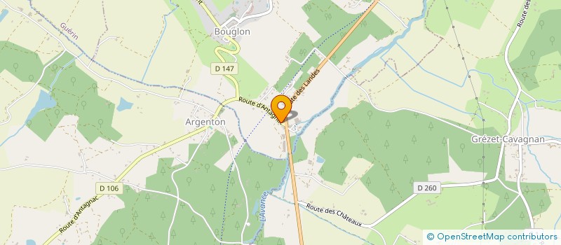 localisation de l'entreprise LA SEGUINIE  BOUGLON