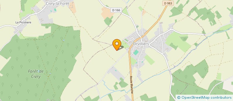 localisation de l'entreprise LA SEGUINIERE  ORVILLIERS