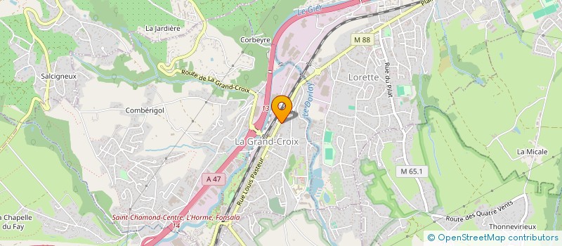 localisation de l'entreprise LA SEIGLERIE  LA GRAND-CROIX