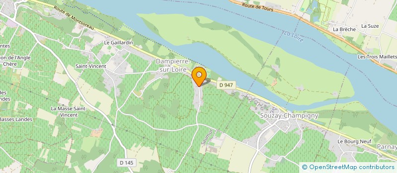 localisation de l'entreprise LA SEIGNERE  SAUMUR