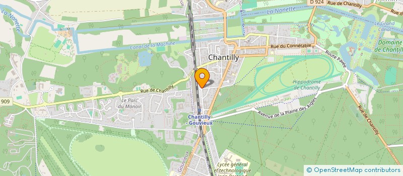 localisation de l'entreprise LA SEIGNEULADE  CHANTILLY