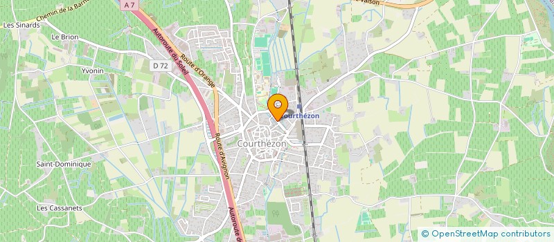 localisation de l'entreprise LA SEILLE  COURTHEZON
