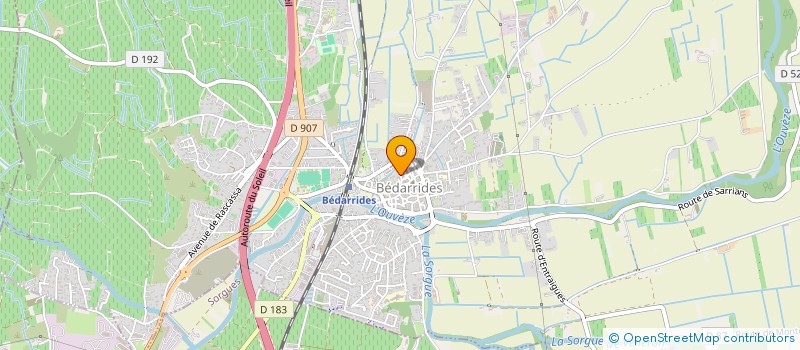 localisation de l'entreprise LA SEILLE  BEDARRIDES