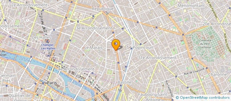 localisation de l'entreprise LA SEKNA SCI  PARIS