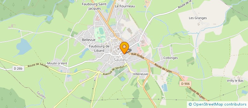 localisation de l'entreprise LA SELECTION DE MARIE GALAUD à SAULIEU
