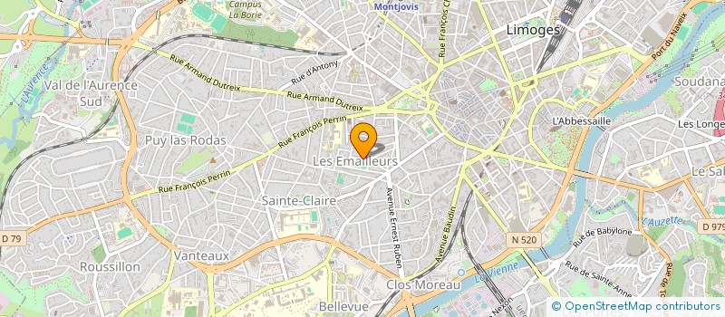 localisation de l'entreprise LA SELIVE à LIMOGES