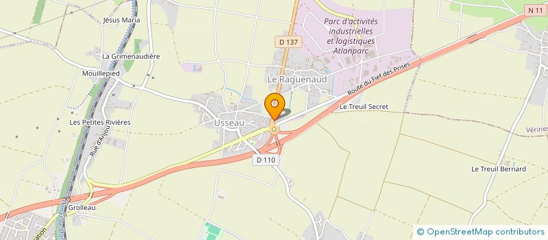 localisation de l'entreprise LA SELLERIE  SAINTE-SOULLE