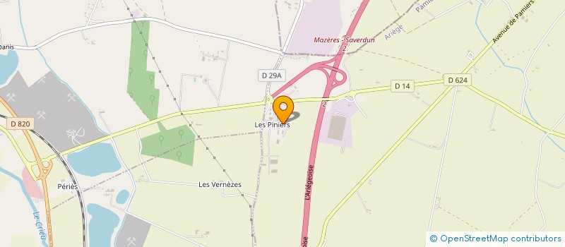 localisation de l'entreprise LA SELLERIE ARIEGEOISE à MADIERE