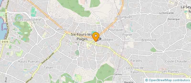 localisation de l'entreprise LA SELLERIE DE LAURIE à SIX-FOURS-LES-PLAGES