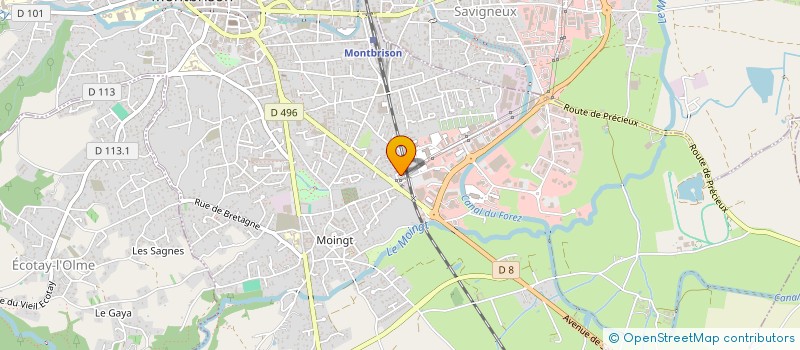 localisation de l'entreprise LA SELLERIE DE MARINE  MONTBRISON