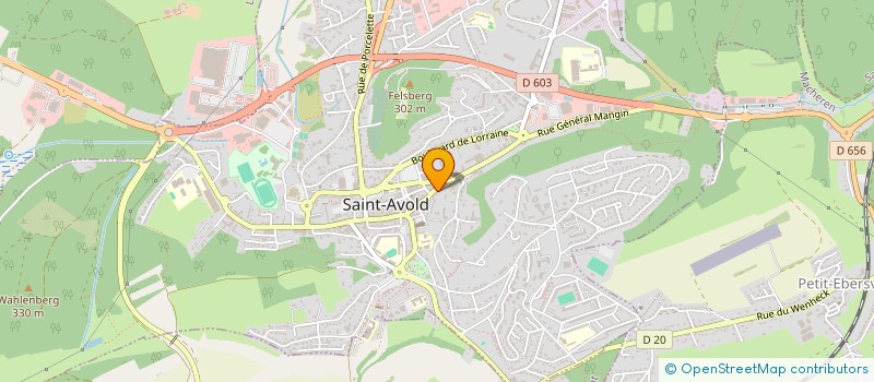 localisation de l'entreprise LA SELLERIE NABORIENNE à SAINT-AVOLD