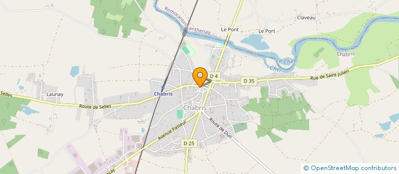 localisation de l'entreprise LA SELLOISE DES BOIS à CHABRIS