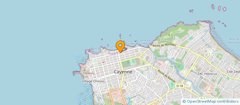 localisation de l'entreprise LA SEMAINE GUYANAISE à CAYENNE