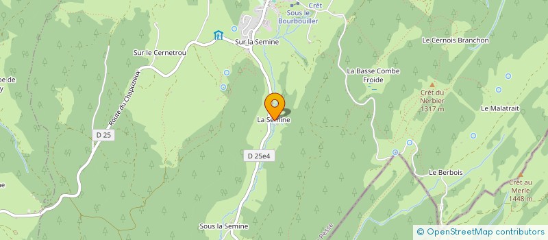 localisation de l'entreprise LA SEMINE  LA PESSE