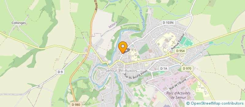 localisation de l'entreprise LA SEMUROISE à SEMUR-EN-AUXOIS
