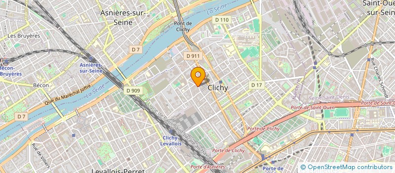 localisation de l'entreprise LA SENEGALAISE à CLICHY