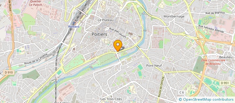 localisation de l'entreprise LA SENEGAULOISE  POITIERS