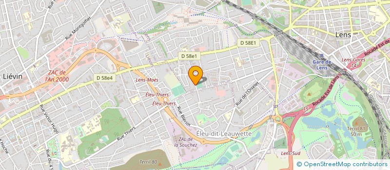 localisation de l'entreprise LA SENELEC à LENS
