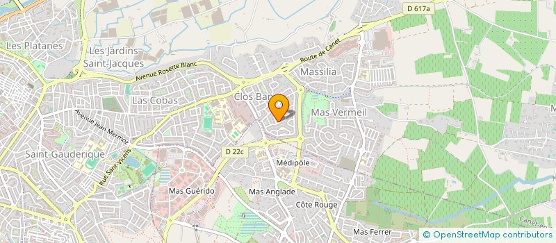 localisation de l'entreprise LA SENSITIVE à PERPIGNAN