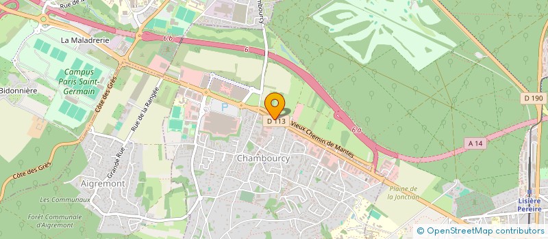 localisation de l'entreprise LA SENTINELLE  CHAMBOURCY