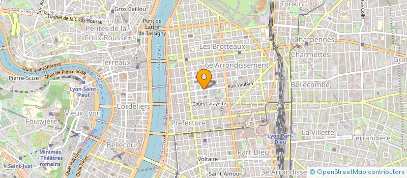 localisation de l'entreprise LA SENTINELLE à LYON