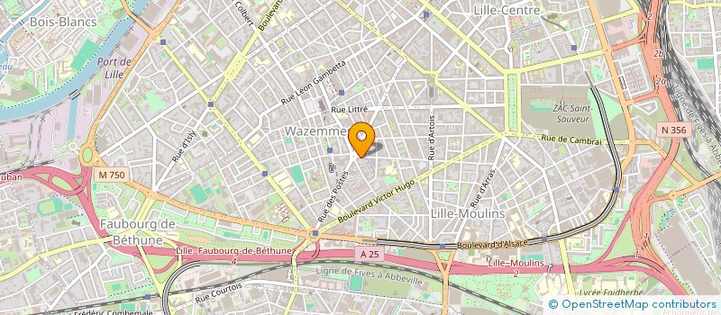 localisation de l'entreprise LA SENTINELLE à LILLE