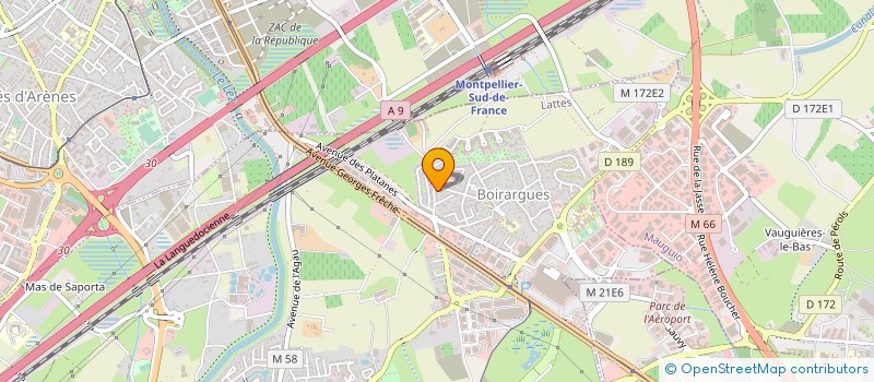 localisation de l'entreprise LA SENTINELLE à LATTES