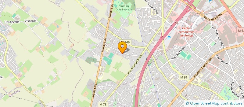 localisation de l'entreprise LA SENTINELLE à RONCQ