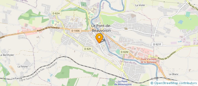 localisation de l'entreprise LA SENTINELLE PONT DE BEAUVOISIN  LE PONT-DE-BEAUVOISIN