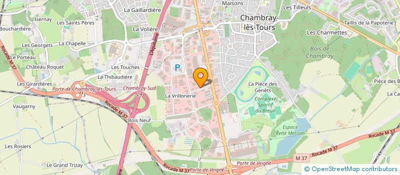 localisation de l'entreprise LA SEPT à CHAMBRAY-LES-TOURS