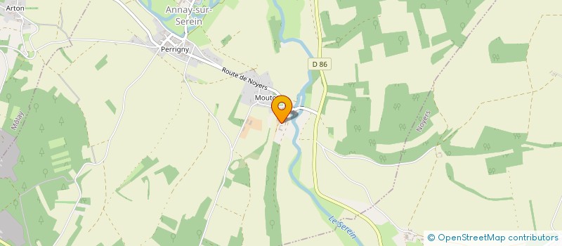 localisation de l'entreprise LA SEREINE à ANNAY-SUR-SEREIN