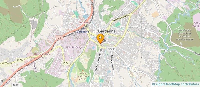 localisation de l'entreprise LA SERENITA à GARDANNE