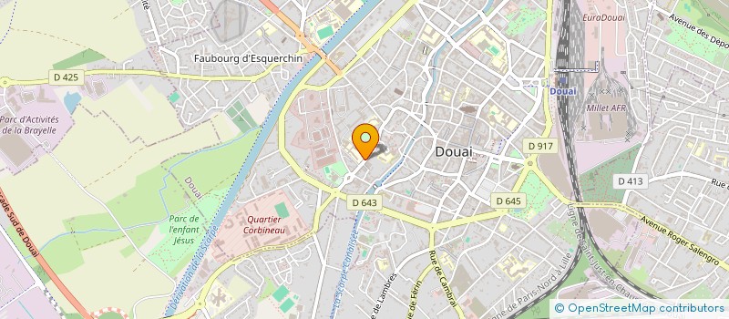 localisation de l'entreprise LA SERFAU à DOUAI