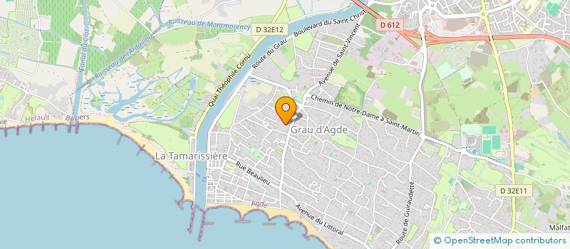 localisation de l'entreprise LA SERGERIE  AGDE