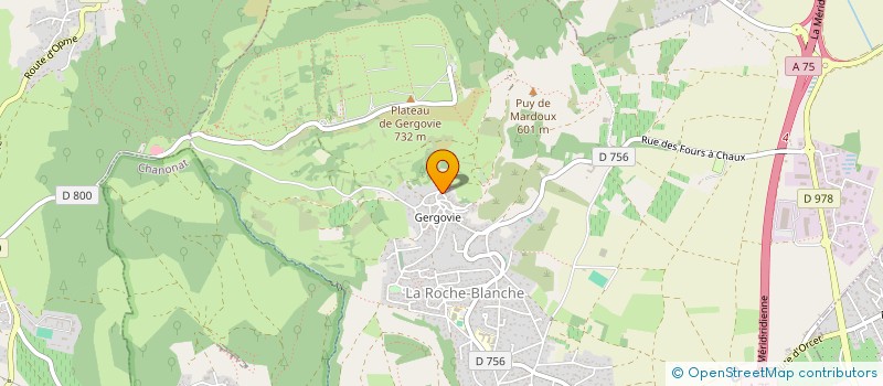localisation de l'entreprise LA SERPE à LA ROCHE-BLANCHE