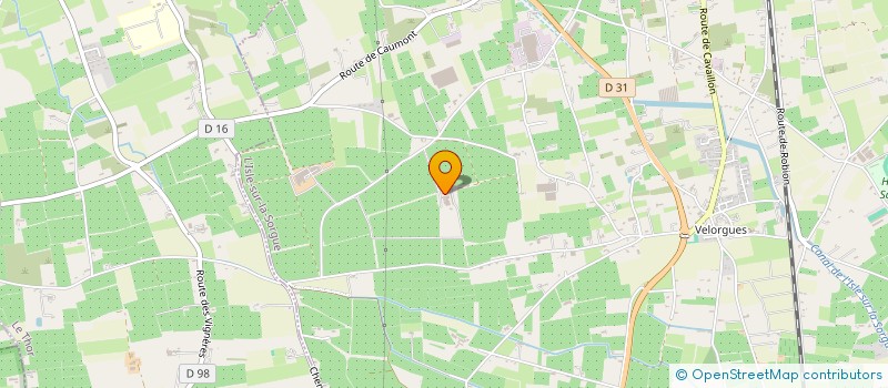localisation de l'entreprise LA SERRE à L'ISLE-SUR-LA-SORGUE