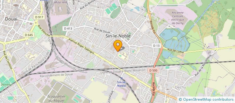 localisation de l'entreprise LA SERRE DAMBRINE à SIN-LE-NOBLE