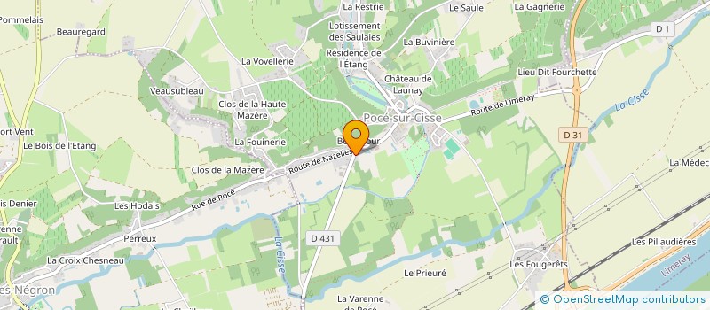 localisation de l'entreprise LA SERRE DE CLAIRE  POCE-SUR-CISSE