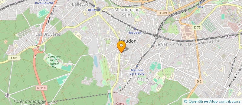 localisation de l'entreprise LA SERRE DE MEUDON à MEUDON