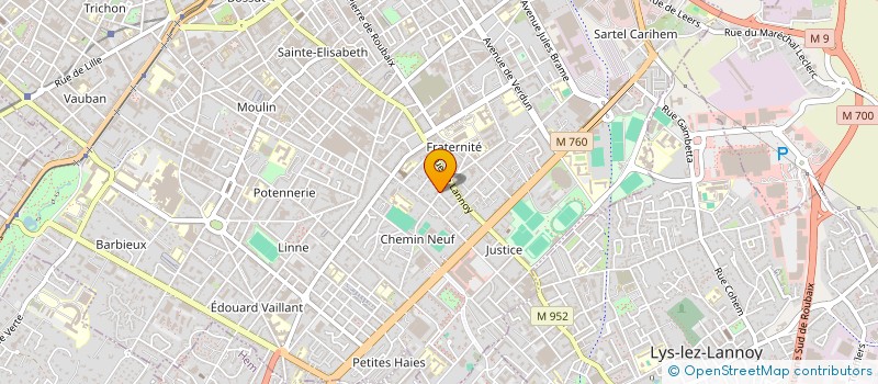 localisation de l'entreprise LA SERRE EN VERT  ROUBAIX