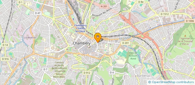 localisation de l'entreprise LA SERRURERIE à CHAMBERY