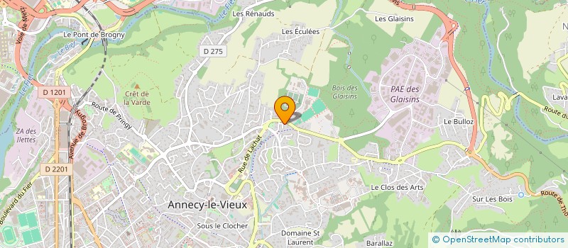 localisation de l'entreprise LA SERRURERIE ANNECIENNE à ANNECY