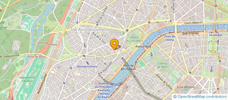 localisation de l'entreprise LA SERRURERIE DE LA TOUR à PARIS