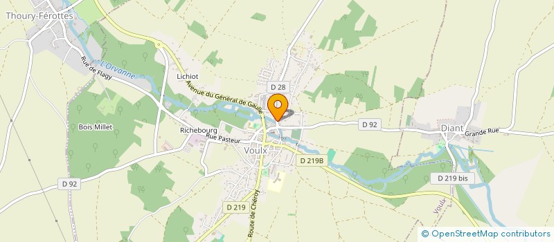 localisation de l'entreprise LA SERRURERIE DU LOING à VOULX