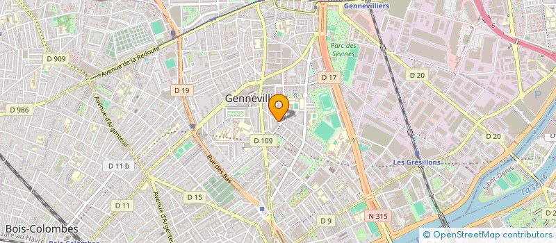 localisation de l'entreprise LA SERVICES à GENNEVILLIERS
