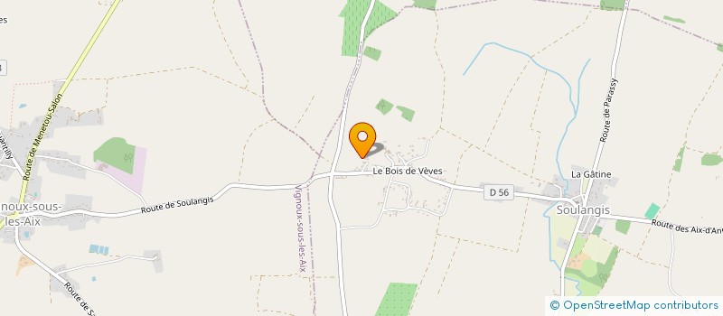 localisation de l'entreprise LA SERVOISERIE  SOULANGIS
