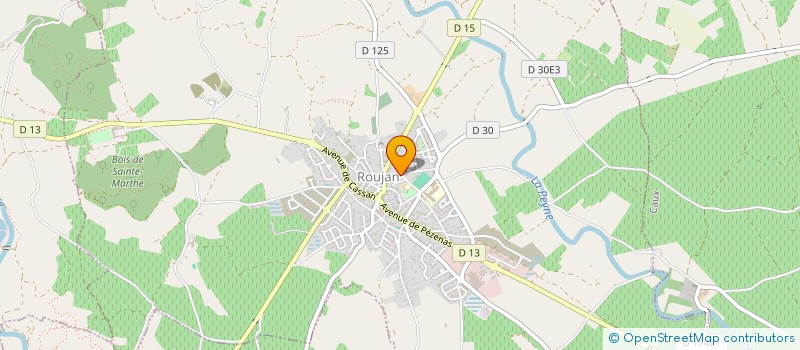 localisation de l'entreprise LA SETOISE  ROUJAN