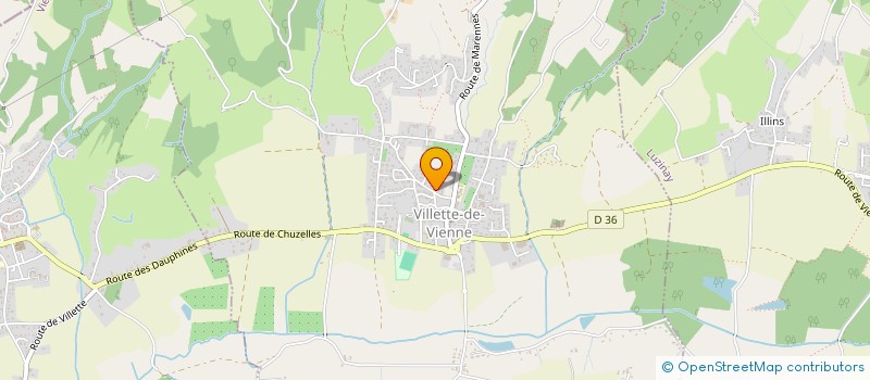 localisation de l'entreprise LA SETOISE  VILLETTE-DE-VIENNE