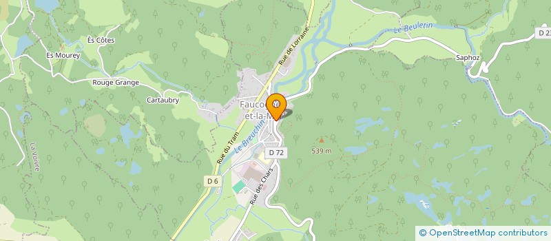 localisation de l'entreprise LA SEVE  FAUCOGNEY-ET-LA-MER